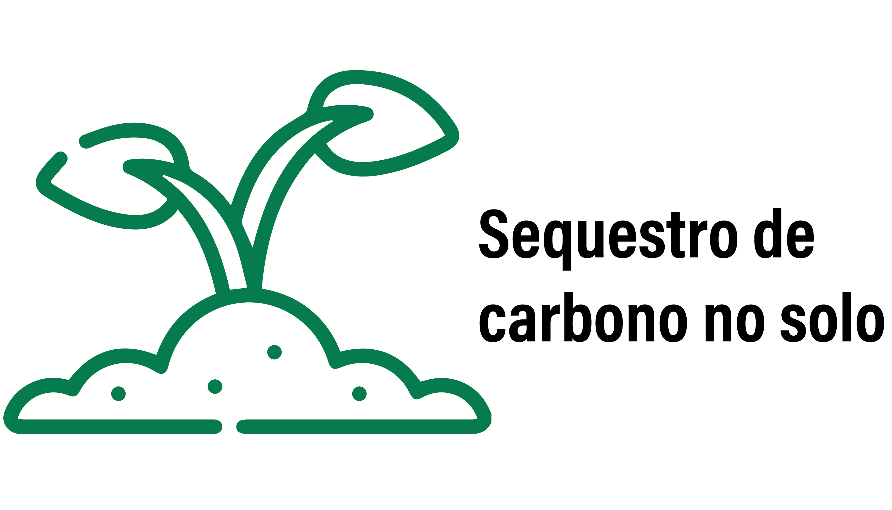 esboço da planta muda para o ícone de sequestro de carbono do solo