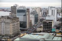 Urbanização Brasileira. Vista aérea da cidade de Porto Alegre