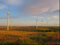 Produção de energia eólica em Jerez de la Frontera, na Espanha