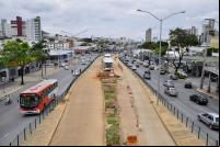ibilidade ainda é um desafio para o BRT de Belo Horizonte. Na imagem, o sistema ainda em obras (foto: Mariana Gil/WRI Brasil)