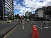 ciclovia temporária em Bogotá