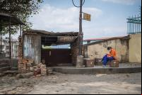 Foto de periferia de cidade de país subdesenvolvido