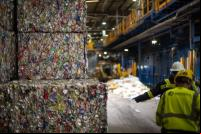 imagem de fábrica, reciclagem, aço