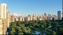 foto de grande parque urbano cercado de prédios