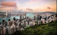 imagem aérea de hong kong