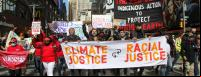 foto de protesto racial e climático