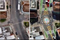 vista aérea de rua João Alfredo em Porto Alegre