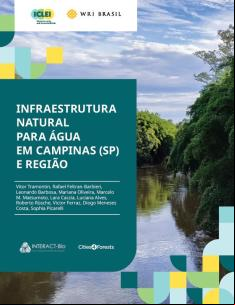 Capa Relatório Infraestrutura natural para água em Campinas (SP) e região