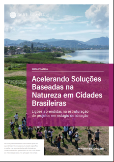 capa de publicação Acelerando Soluções Baseadas na Natureza em Cidades Brasileiras