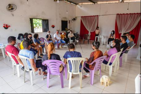 Reunião da coalizão de atores locais no residencial Edgar Gayoso, em Teresina/PI