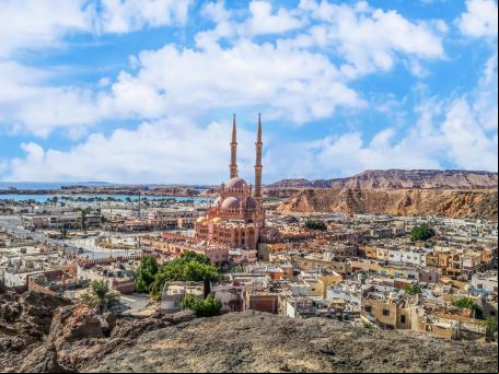 vista aérea de Sharm el-Sheikh, Egito