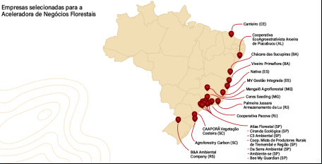 Mapa de negócios Acelerados