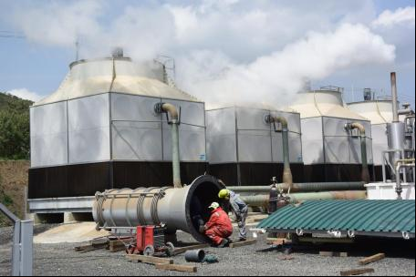 A usina geotérmica de Olkaria, que ajuda a abastecer o Quênia com energia limpa e renovável