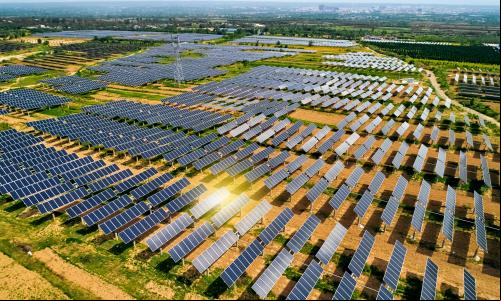 imagem de parque de energia solar