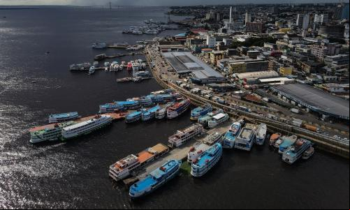 foto aérea de manaus