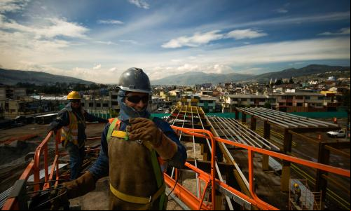 obras do metrô do equador