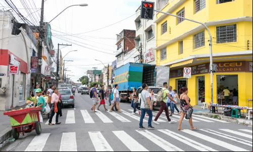 Avenida Visconde de Pelotas está inserida em uma área tombada como patrimônio cultural de João Pessoa (Foto: Daniel Hunter/WRI Brasil)