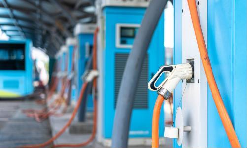 imagem de estação de recarga de ônibus elétricos