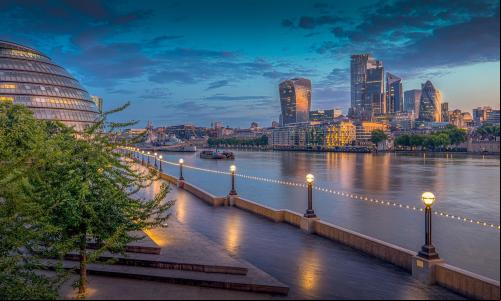imagem de uma paisagem urbana de Londres