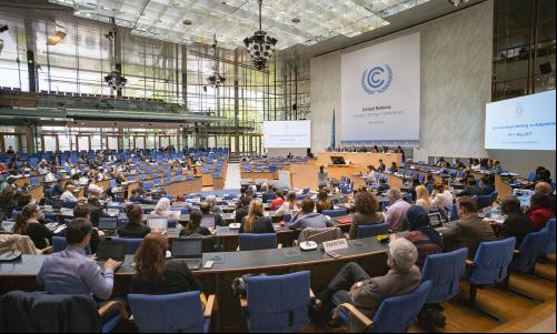 Reunião de trabalho de especialistas em adaptação durante a Conferência sobre Mudança do Clima realizada em Bonn em maio de 2017 (Foto: UNclimatechange/flickr)