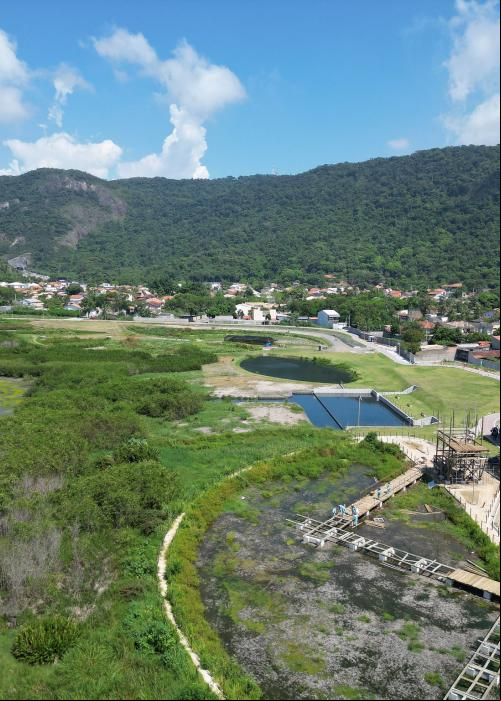 imagem aérea do parque orla piratininga em niterói